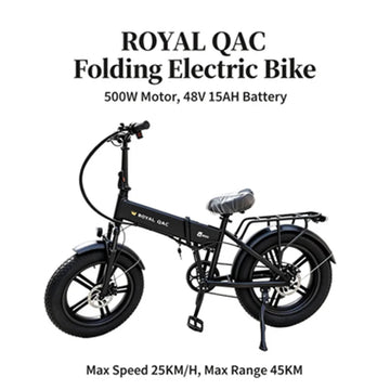 Royal Q&C E-Bike 48v 15AH Velocità Massima 24,99km/h Autonomia Massima 45km
