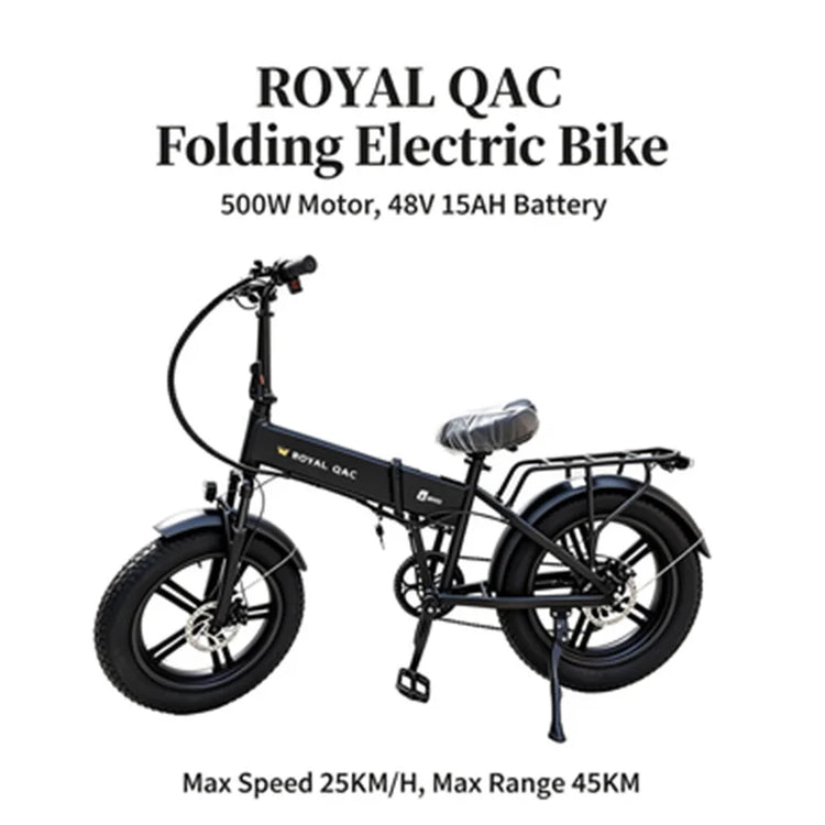 Royal Q&C E-Bike 48v 15AH Velocità Massima 24,99km/h Autonomia Massima 45km