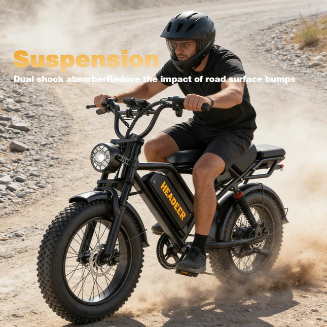 BK20 48V20Ah Electric Bicycle with Lithium Cells, 1500W Motor Mountain Electric Vehicle, Adult Electric Vehicle for Daily Commuting, Outdoor and Off-road Electric Vehicle