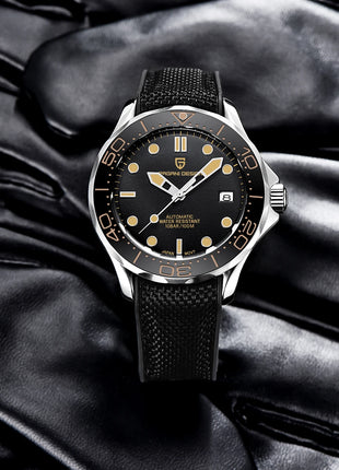 Orologi da uomo PAGANI DESIGN, orologio meccanico automatico di lusso, orologio da uomo resistente all'acqua, vetro zaffiro AR, orologio leggero, spedizione locale UE