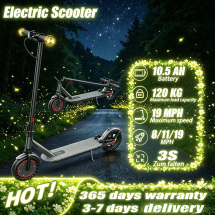 Monopattino Elettrico 350W con Autonomia Fino a 37 km, Velocità Massima 30 km/h, Indicatori di Direzione e Doppi Freni, Telaio in Lega di Alluminio Pieghevole, Ideale per le Avventure all'Aperto dei Ragazzi - Disponibile in
