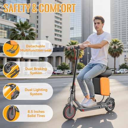 Monopattino Elettrico 350W con Spedizione da Magazzino UE, Velocità Massima 30 km/h, Autonomia Fino a 32 km, Carico Massimo 120 kg, Monopattino Pieghevole Resistente per Adolescenti e per la Guida Urbana