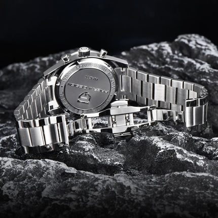 Orologio da Uomo Retrò PAGANI DESIGN 2026, Orologio al Quarzo con Display Lunare, Nuovo Orologio Sportivo Cronografo AR Sapphire VK64, Spedizione Locale