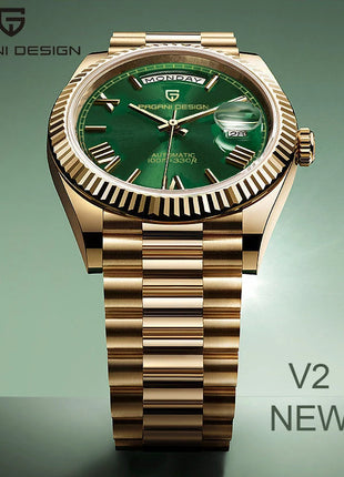 PAGANI DESIGN DD36 Oro Verde V2 Orologi Meccanici da Uomo Orologio Automatico di Lusso per Uomo 2026 Nuovo Orologio da Polso con Vetro Zaffiro AR