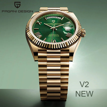 PAGANI DESIGN DD36 Oro Verde V2 Orologi Meccanici da Uomo Orologio Automatico di Lusso per Uomo 2026 Nuovo Orologio da Polso con Vetro Zaffiro AR
