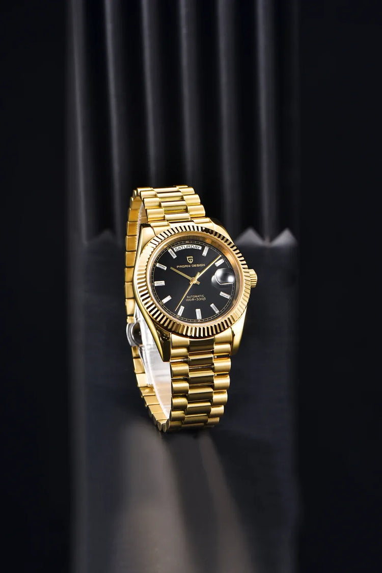 Nuovo Orologio Meccanico Automatico PAGANI DESIGN DD40 2026 per Uomo, Quadrante Viola, Data, Vetro Zaffiro AR, Impermeabile, Sportivo, in Acciaio Inossidabile, Regalo per Uomo