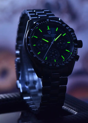 PAGANI DESIGN 2026 Nuovo CK2988 Orologio da Polso da Uomo al Quarzo di Lusso Retrò con Funzione Luna, Vetro Zaffiro e Cronografo di Precisione