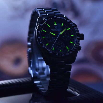 PAGANI DESIGN 2026 Nuovo CK2988 Orologio da Polso da Uomo al Quarzo di Lusso Retrò con Funzione Luna, Vetro Zaffiro e Cronografo di Precisione