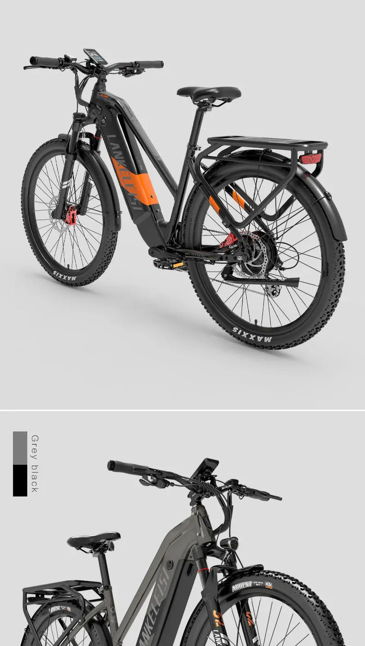 Bicicletta Elettrica LANKELEISI MX600 Pro, Motore 500W, Batteria 48V 20Ah, Autonomia 150KM, Pneumatici 27.5x2.4 Pollici, E-bike per Adulti