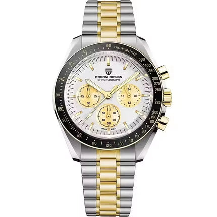 PAGANI DESIGN Nuovo Orologio da Uomo di Lusso al Quarzo con Vetro Zaffiro AR, Cronografo Sportivo Impermeabile 500 ATM, Movimento Giapponese, Luminoso, in Acciaio 316L