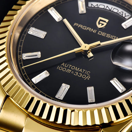 Nuovo Orologio Meccanico di Lusso PAGANI DESIGN D36 in Oro Rosa per Uomo 2026, Orologio Automatico con Data, Vetro Zaffiro AR, Spedizione Locale