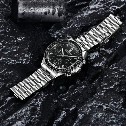 PAGANI DESIGN Nuovo PD1701 Orologio da Uomo di Lusso al Quarzo Cronografo Sportivo con Vetro Zaffiro Impermeabile Spedizione Locale