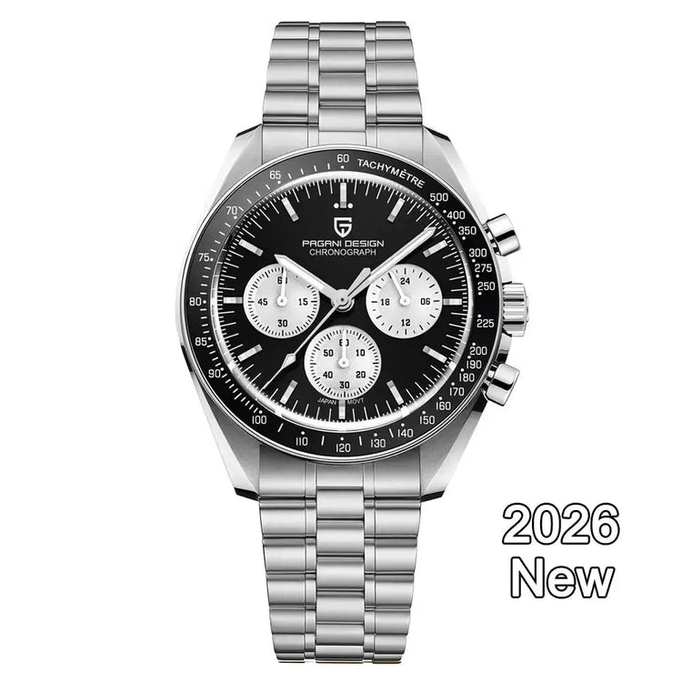 PAGANI DESIGN Moon ST6 Orologio Automatico di Lusso da Uomo, Orologio Business da Uomo, Orologio Meccanico, Luminoso, Vetro Zaffiro, Cinturino in Nylon, Consegna Locale UE 2026