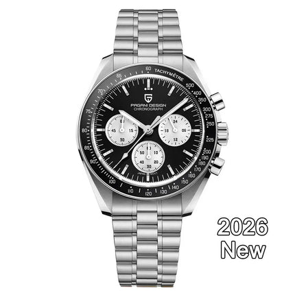PAGANI DESIGN Nuovi orologi da uomo, orologio al quarzo di lusso, cronografo di precisione, vetro zaffiro AR, resistente all'acqua fino a 100M, orologio business 2026, spedizione locale UE