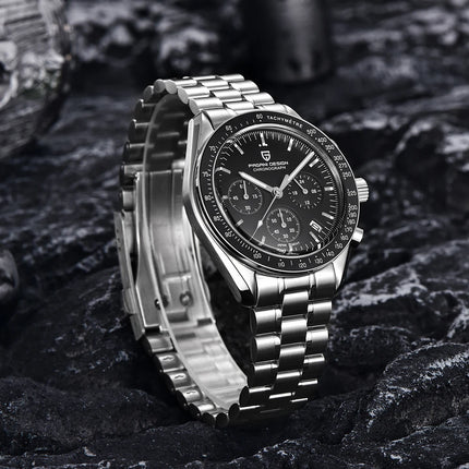 PAGANI DESIGN Nuovo PD1701 Orologio da Uomo di Lusso al Quarzo Cronografo Sportivo con Vetro Zaffiro Impermeabile Spedizione Locale