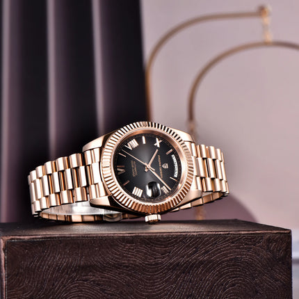 Orologi da uomo PAGANI DESIGN DD36 Gold, orologio automatico di lusso da uomo, vetro zaffiro AR, orologio da polso meccanico, consegna dal magazzino UE.