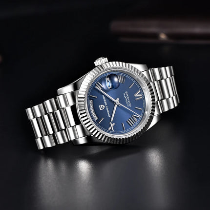 Nuovo Orologio da Uomo di Lusso PAGANI DESIGN add36 Dorato 2026, Orologio Meccanico Automatico con Vetro Zaffiro AR Protettivo, Cassa in Acciaio Inossidabile, Datario, da Polso
