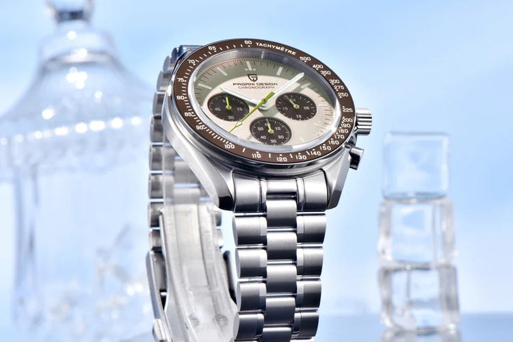 Nuovo orologio da uomo PAGANI DESIGN Saturn, orologio al quarzo di lusso da uomo, cronografo sportivo, vetro zaffiro AR, vetro ceramico luminoso, impermeabile, acciaio inossidabile, regalo ideale