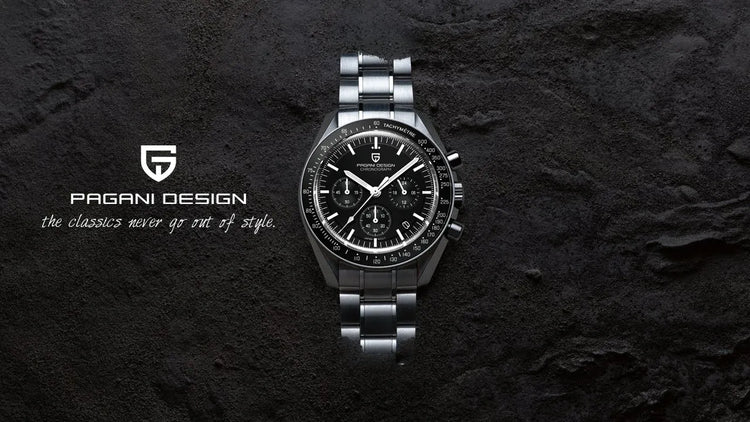 PAGANI DESIGN 2026 Nuovo Orologio da Uomo di Lusso, Orologio al Quarzo con Data Automatica, Cronografo, Vetro Zaffiro AR