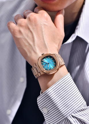 Nuovo Orologio da Uomo di Lusso PAGANI DESIGN 2026 Rosa Oro ST6 Automatico Meccanico con Protezione Luminosa e Vetro Zaffiro AR - Regalo Perfetto