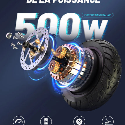 Monopattino Elettrico OOTD S10/T10 18AH 10 Pollici 1400W 48V 20AH 55KM/H Velocità Massima Autonomia 70km Leggero platinumshop