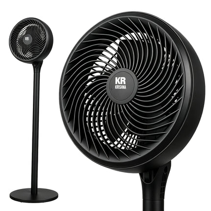 Ventilatore a piantana, ventilatore per la circolazione dell'aria, tre livelli di velocità regolabili, altezza regolabile, funzionamento super silenzioso