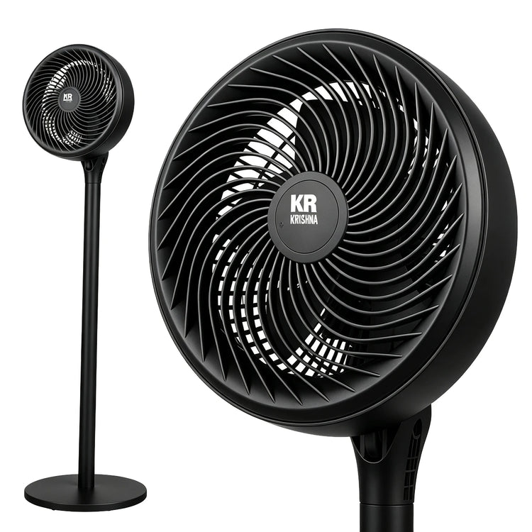 Ventilatore a piantana, ventilatore per la circolazione dell'aria, tre livelli di velocità regolabili, altezza regolabile, funzionamento super silenzioso