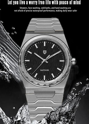 PAGANI DESIGN 2026 Nuovo Orologio al Quarzo Sottile da Uomo 7MM VJ21 37MM Zaffiro Acciaio Inossidabile Impermeabile 10Bar Luminoso C3 Reloj Hombre