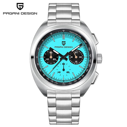 Orologio da Uomo Retrò PAGANI DESIGN 2026 Nuova Collezione, Cronografo al Quarzo, Vetro Zaffiro Giapponese VK63, Spedizione Locale