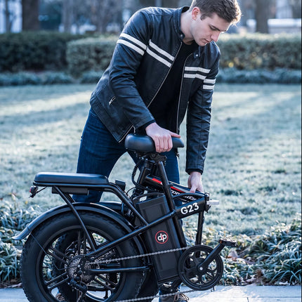 DEEPOWER G23 Bici Elettrica Pieghevole per Adulti, Motore ad Alta Coppia 90N·m, Batteria LG 48V 35Ah, Freni a Disco Meccanici, Pneumatici Fat 20×4.0, E-Bike Fuoristrada a Lunga Autonomia