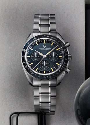 Nuovo Orologio da Uomo PAGANI DESIGN V6 Moon 2026, Orologio al Quarzo di Lusso, Cronografo Sportivo con Vetro Zaffiro Protettivo AR Luminoso