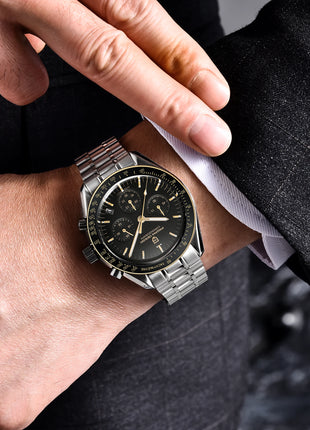 PAGANI DESIGN Nuovi orologi da uomo, orologio al quarzo di lusso, cronografo di precisione, vetro zaffiro AR, resistente all'acqua fino a 100M, orologio business 2026, spedizione locale UE