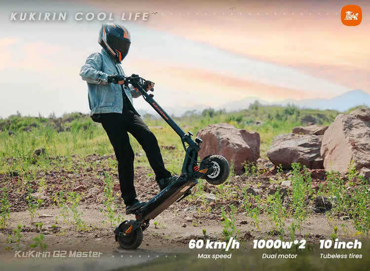 Scooter elettrico KuKirin G2 Master (versione 2025, motore 1000 W*2, batteria 52 V 20,8 Ah, pneumatici da 10 pollici, velocità massima 60 km/h, portata 70 km