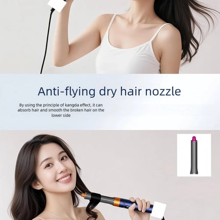 SenCiciMen 6 in 1 Professional Hot Air Styler Negative Ion Multi Hair Styler Set for Auto Curling Hair Styling Tools For Fast Drying, Curling, Volumizing &  Smooth Best Gift for Women
