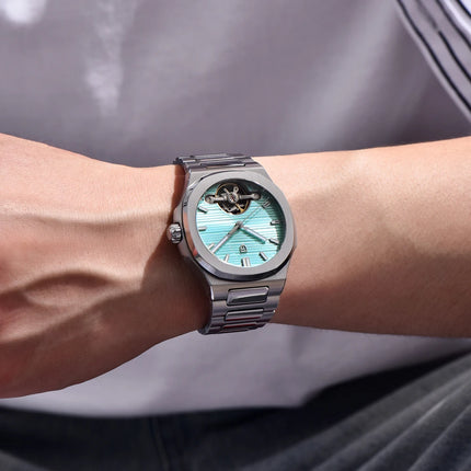 Nuovo Orologio Meccanico da Uomo PAGANI Whirlpool DESIGN 2026, Orologio Automatico di Lusso di Alta Gamma per Uomo, Scheletrato, Luminoso, con Vetro Zaffiro AR Protettivo, in Acciaio Inossidabile, Leggero