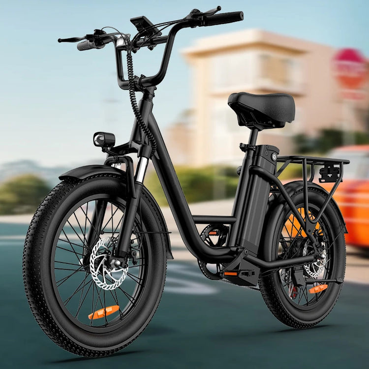 Bicicletta elettrica URLIFE E20 Peak 1000W, batteria rimovibile 48V 13Ah, velocità massima 45 km/h, pneumatici larghi 20''x3'', 7 velocità, freni a doppio disco, bici elettrica per uso urbano.