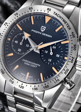 Nuovo Orologio da Uomo PAGANI DESIGN 2026, Orologio al Quarzo da Pilota, Cronografo Sportivo in Acciaio Inossidabile, Spedizione Locale