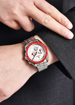 PAGANI DESIGN New Moon Watch Fashion ice blue Orologi al quarzo di lusso per uomo Cronografo da polso in acciaio inossidabile Regali per le vacanze Spedizione locale UE