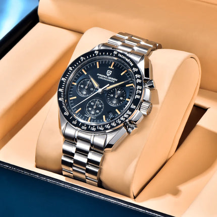 Nuovo orologio da uomo PAGANI DESIGN Saturn, orologio al quarzo di lusso da uomo, cronografo sportivo, vetro zaffiro AR, vetro ceramico luminoso, impermeabile, acciaio inossidabile, regalo ideale