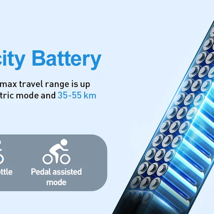 Bicicletta Elettrica Aairsk GT300 per Adulti, Batteria 36V10AH, 7 Velocità, con NFC, Pneumatici da 26 Pollici