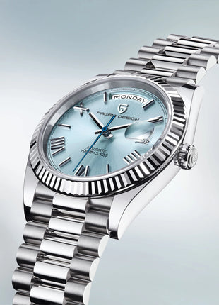 Orologi da uomo Gaphani DESIGN Blu, Orologio automatico di lusso da uomo, Vetro Zaffiro AR, Orologio Meccanico, Consegna da Magazzino Europeo
