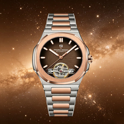 Nuovo Orologio Meccanico da Uomo PAGANI DESIGN Tourbillon 2026, Orologio Automatico di Lusso con Quadrante Scheletrato, Impermeabile, Luminoso, Vetro Zaffiro AR, Acciaio Inossidabile, Regalo per Uomo