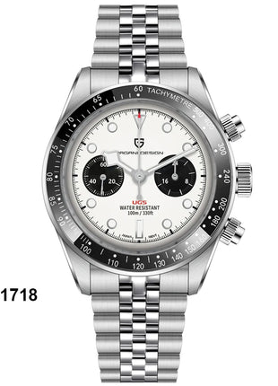 PAGANI DESIGN Nuovo orologio da uomo Panda, orologio sportivo cronografo al quarzo di lusso, vetro zaffiro AR, luminoso, impermeabile, consegna locale UE