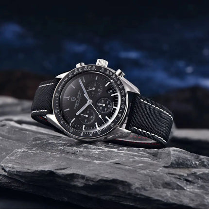PAGANI DESIGN Moon ST6 Orologio Automatico di Lusso da Uomo, Orologio Business da Uomo, Orologio Meccanico, Luminoso, Vetro Zaffiro, Cinturino in Nylon, Consegna Locale UE 2026