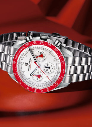 PAGANI DESIGN Nuovi orologi da uomo, orologio al quarzo di lusso, cronografo di precisione, vetro zaffiro AR, resistente all'acqua fino a 100M, orologio business 2026, spedizione locale UE