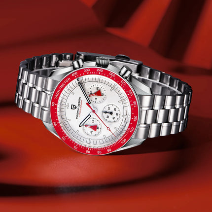 PAGANI DESIGN Nuovi orologi da uomo, orologio al quarzo di lusso, cronografo di precisione, vetro zaffiro AR, resistente all'acqua fino a 100M, orologio business 2026, spedizione locale UE