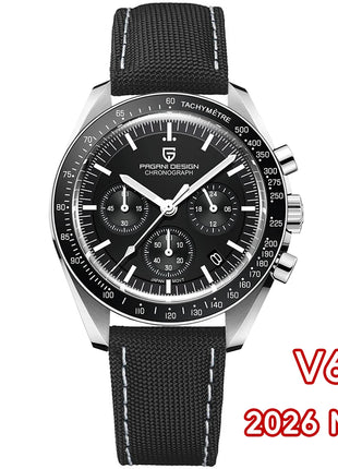 PAGANI DESIGN 2026 Nuovo CK2988 Orologio da Polso da Uomo al Quarzo di Lusso Retrò con Funzione Luna, Vetro Zaffiro e Cronografo di Precisione