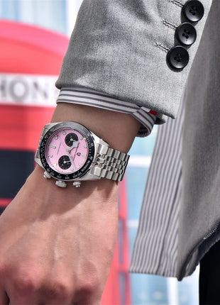 PAGANI DESIGN 2026 Nuovo Orologio Cronografo BB da Uomo, Orologio al Quarzo di Lusso con Vetro Zaffiro AR, Impermeabile 100M, Luminoso, Cinturino in Acciaio Inossidabile 316L, Spedizione Rapida da Magazzino Locale
