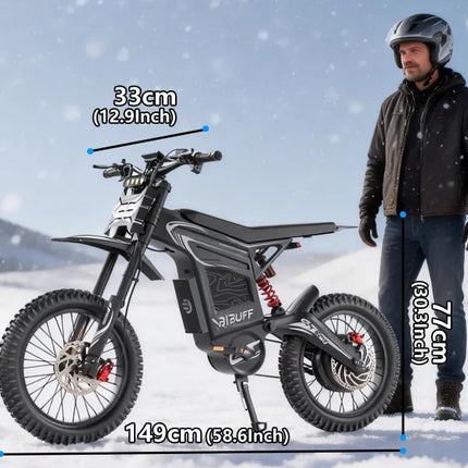 Nuova E-Bike Fuoristrada EU GT600, 85 km/h di velocità massima, motore brushless da 7.500 W, batteria al litio 72V 30Ah, moto elettrica per adulti, autonomia massima 85 km/h