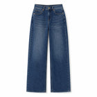 Women's Jeans Wide Waist High Waist Denim Blue Washed Embroidery Heart Embroidery pants Style Y2K Streetwear Glam Casual For City Outings And Leisure FX5432